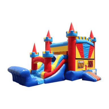 25ft Castle Mod – Classic Castle Inflatable for Rental Companies Front Right View