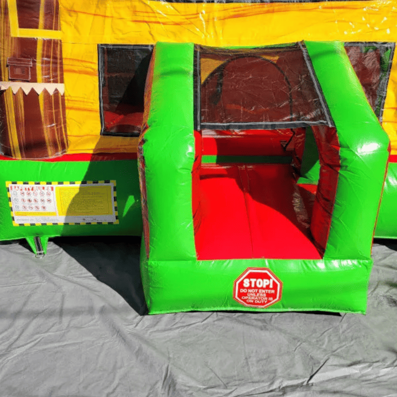 Moonwalk USA Palm Tree Bounce House Combo XL Wet/Dry Entrance View
