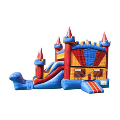 25ft Castle Module Combo – Versatile Castle-Themed Bounce House Front View