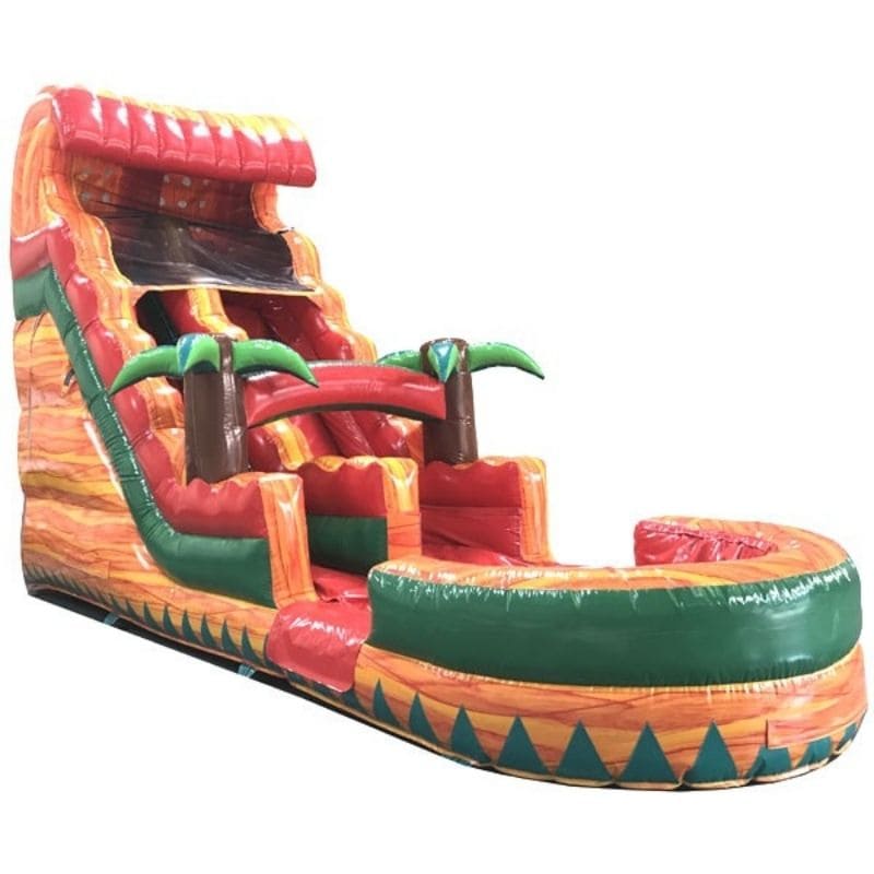 Eagle Bounce Deluxe Combo & 18' Slide Package – Customizable Dual-Unit Deal Slide 3 Side View