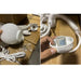 8-Globe Light Set - White and Colored Globes Decorative Tent Lights Detached View