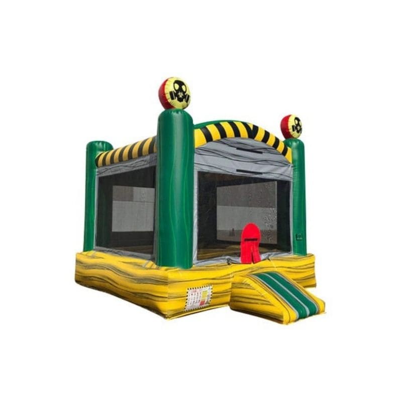Bouncing Angels Hazard Inflatable Jump House - Commercial-Grade, Wholesale Supplier, 13 ft Inflatable Front Right View