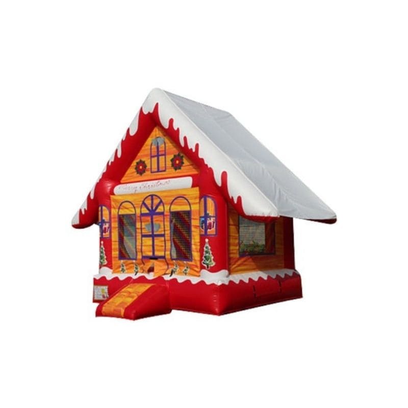 Bouncing Angels Christmas Jumper Winter Themed Bounce House Front Left View