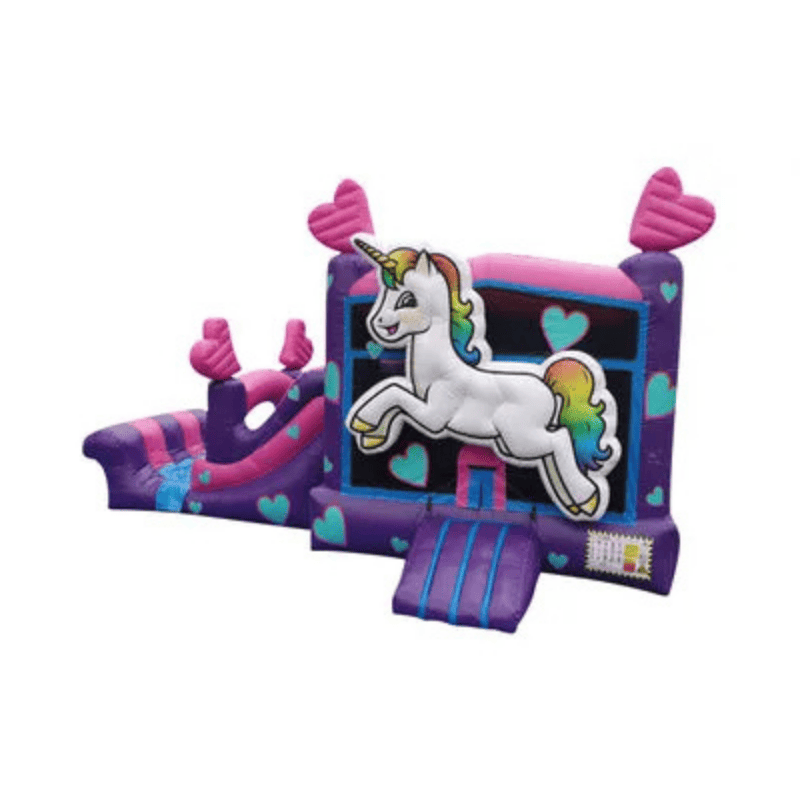 25ft Unicorn Combo – Mid-Size Fantasy Inflatable for Rentals Front View