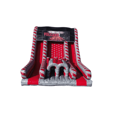 22ft Volcano Rock Climb Slide – Eruption-Themed Inflatable Climber Front View