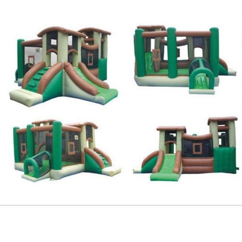 KidWise Commercial Clubhouse Bouncer Combo All Sides View