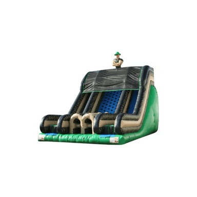 24ft Sergeant Rock Climb Slide – Military-Grade Inflatable Adventure Front Left View