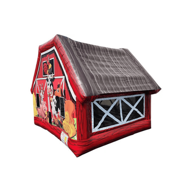 12 FT Barn Bounce House- Commercial Grade Front Left View Alt