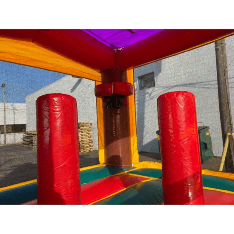 Moonwalk USA Palm Tree Bounce House Combo Wet n Dry Corner View