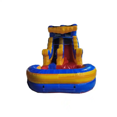 12ft Blue Wave Inflatable Water Slide – Inflate-O Jumpers Front View