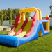 Avyna Royal Tower Slide 1 Inflatable Slide Front Left View Outside