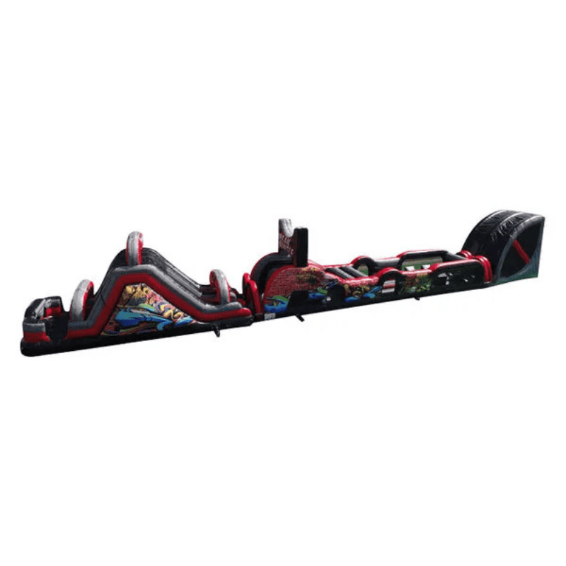 105ft Urban Jungle Obstacle Course – Giant City Adventure Inflatable Side View