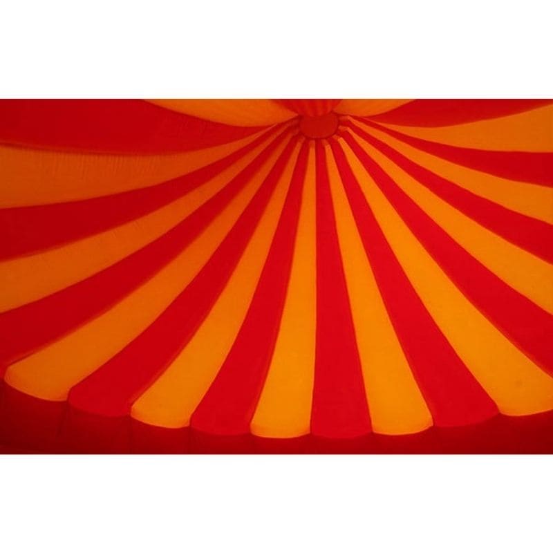 Bouncing Angels Circus Arena Bounce House in Yellow and Red Inside Roof View
