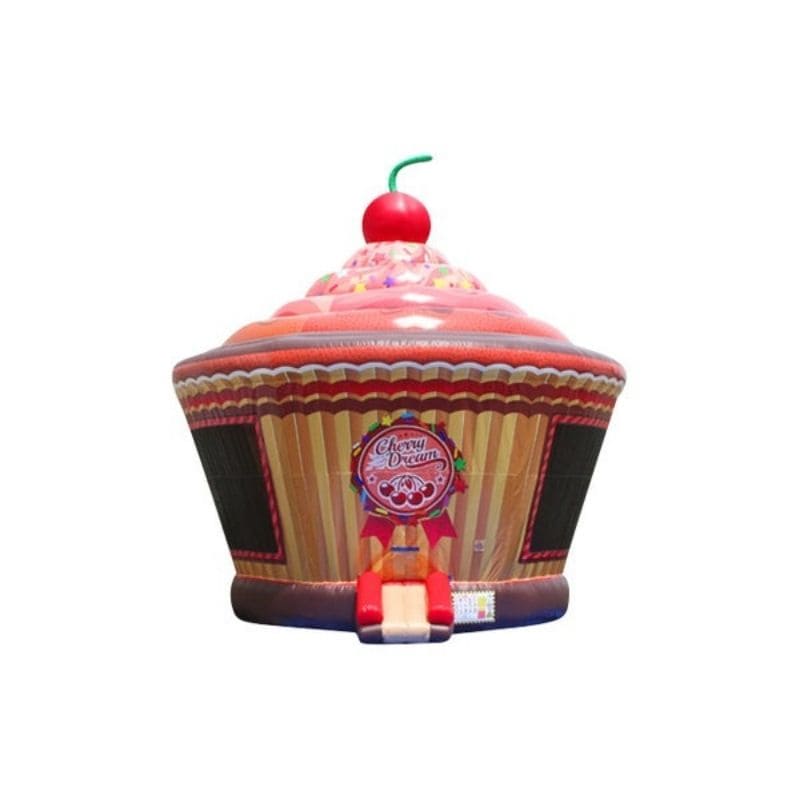 Bouncing Angels Cup Cake Bounce House Front View