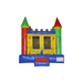 Castle 3 Multicolor Bounce House- 11x11, 13x13 Front View