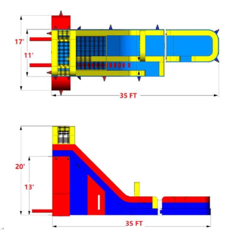 Moonwalk USA 20'H Tsunami Screamer Water Slide