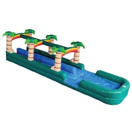 36 FT Dual Lane Palm Tree Slip and Slide Front Right View