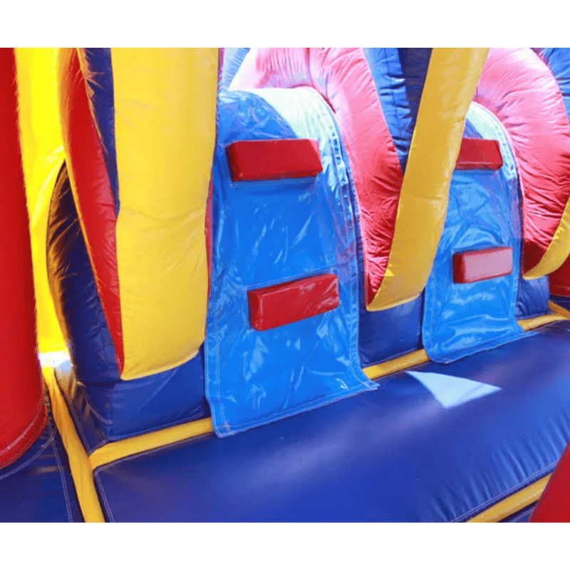 Moonwalk USA 2-Lane Module Bouncy House Combo w/ Pool Ladder View