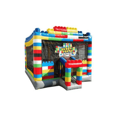 Block Party Buster All-in-One Combo – Ultimate Backyard Inflatable Front Right View