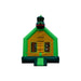 Bouncing Angels Dinosaur Inflatable Jumper - Commercial-Grade, Wholesale Supplier, 13 ft Bounce House Front View