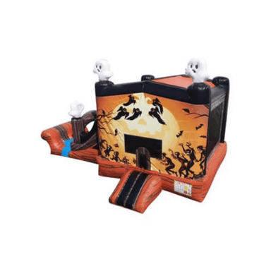 22ft Spooky Combo – Halloween-Themed Inflatable for Rental Events Front Left View