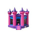 Bouncing Angels Medieval Castle Premium Bounce House in Pink Front View