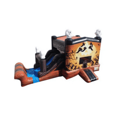 22ft Spooky Combo – Halloween-Themed Inflatable for Rental Events Front Right View