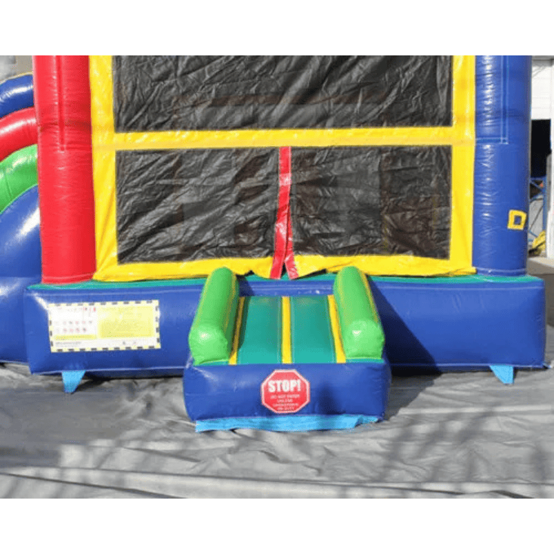 Moonwalk USA 2-Lane Sports Bouncy House Combo w/ Pool Entrance View