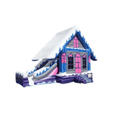 22ft Snow Combo – Winter Wonderland Bounce House for Rentals Front Right View