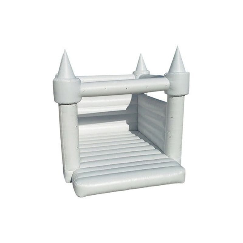Bouncing Angels White Wedding Bounce House Front View