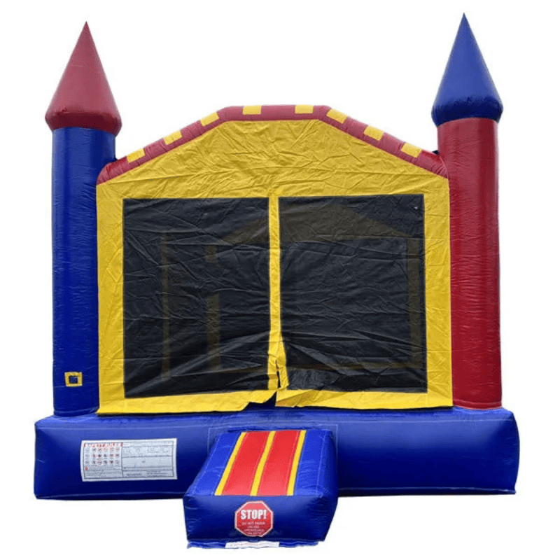 MEGA PACK III – 3-Piece Inflatable Bundle with Blowers, Dolly & Bonus Bouncer Lite Choice 1 Front Right View
