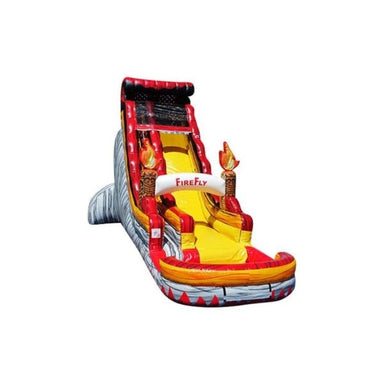 22ft Tiki Torch Splash Water Slide in Red and Orange Front Right Alt