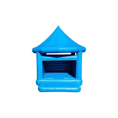 Bouncing Angels Blue Wedding Bounce House Front View