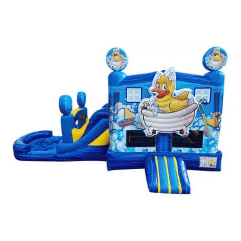 25ft Duck Combo – Cute Animal-Themed Inflatable for Kids’ Parties Front View