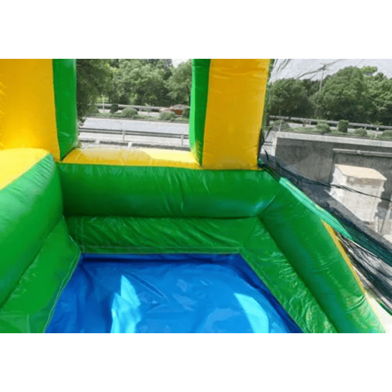 Moonwalk USA Palm Tree Screamer Slide w/ Slip n Splash Top of Slide View