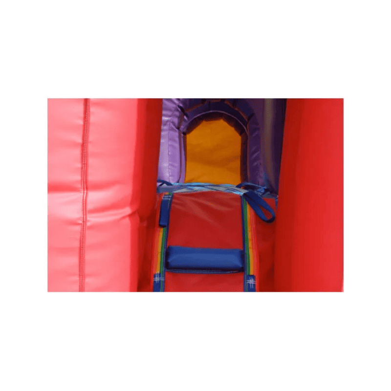 Obstacle Course Slide Combo – Bounce, Climb & Slide All-in-One Unit Ladder View