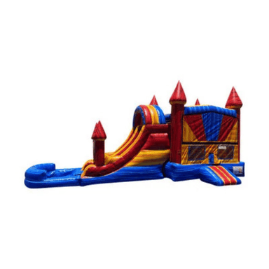 27ft Classic Dual Lane Combo – Twin Slide Inflatable for Rental Fun Front View