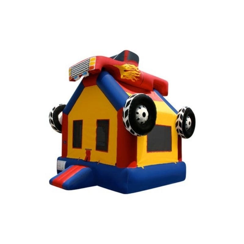 Bouncing Angels Monster Truck Jumper in Primary Colors Front Left View