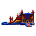 27ft Classic Dual Lane Combo – Twin Slide Inflatable for Rental Fun Front View
