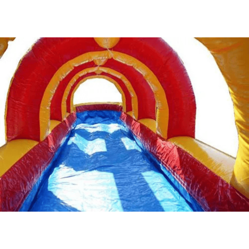 Moonwalk USA Rainbow Screamer Slide w/ Slip n Splash Inside View