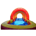 Moonwalk USA Rainbow Screamer Slide w/ Slip n Splash Front View of Slip n Splash