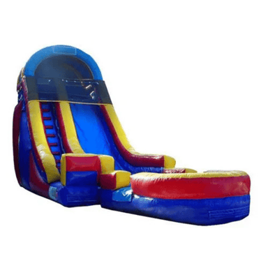 Moonwalk USA Rainbow Screamer Slide w/ Slip n Splash Slide Front Right View