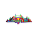 49ft Castle Quest Obstacle Course – Compact Medieval-Themed Challenge Front Top View