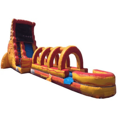 Moonwalk USA Volcano Screamer Slide w/ Slip n Splash Front Right View