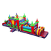49ft Castle Quest Obstacle Course – Compact Medieval-Themed Challenge Front Left View