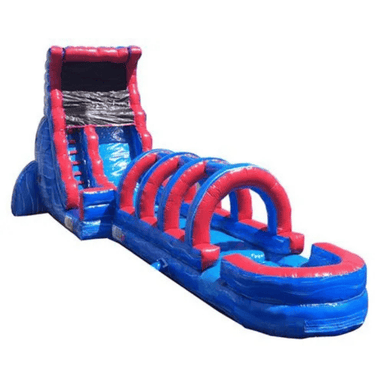 Moonwalk USA Tsunami Screamer Slide w/ Slip n Splash Front Right View