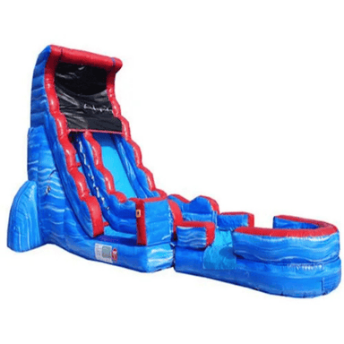 Moonwalk USA Tsunami Screamer Slide w/ Slip n Splash Slide Front Right View