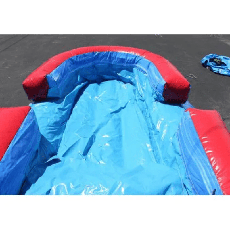 Moonwalk USA Tsunami Screamer Slide w/ Slip n Splash Pool View