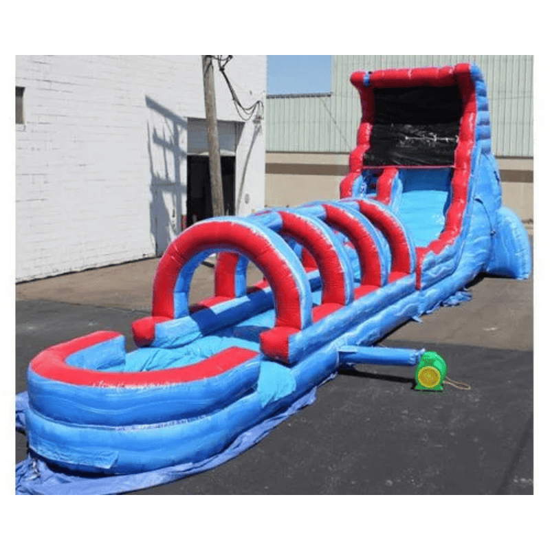 Moonwalk USA Tsunami Screamer Slide w/ Slip n Splash Front Left View