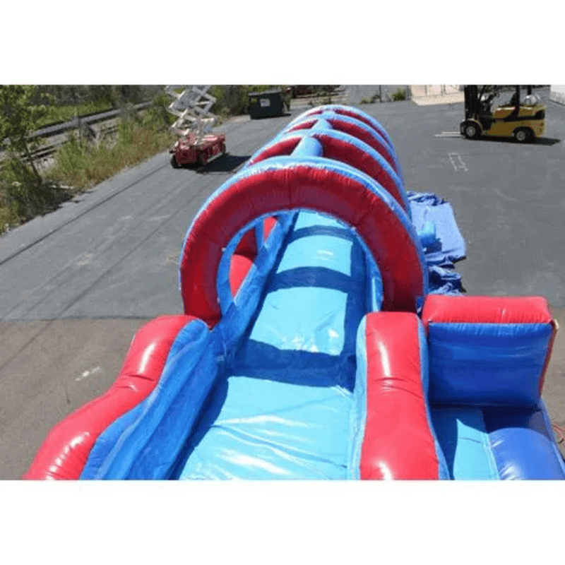 Moonwalk USA Tsunami Screamer Slide w/ Slip n Splash Above Slip View